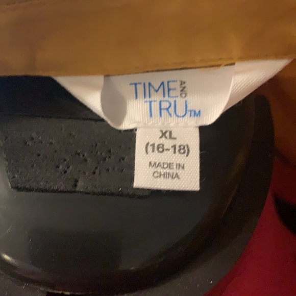 Time and True golden yellow tiered blouse xl - Picture 3 of 3